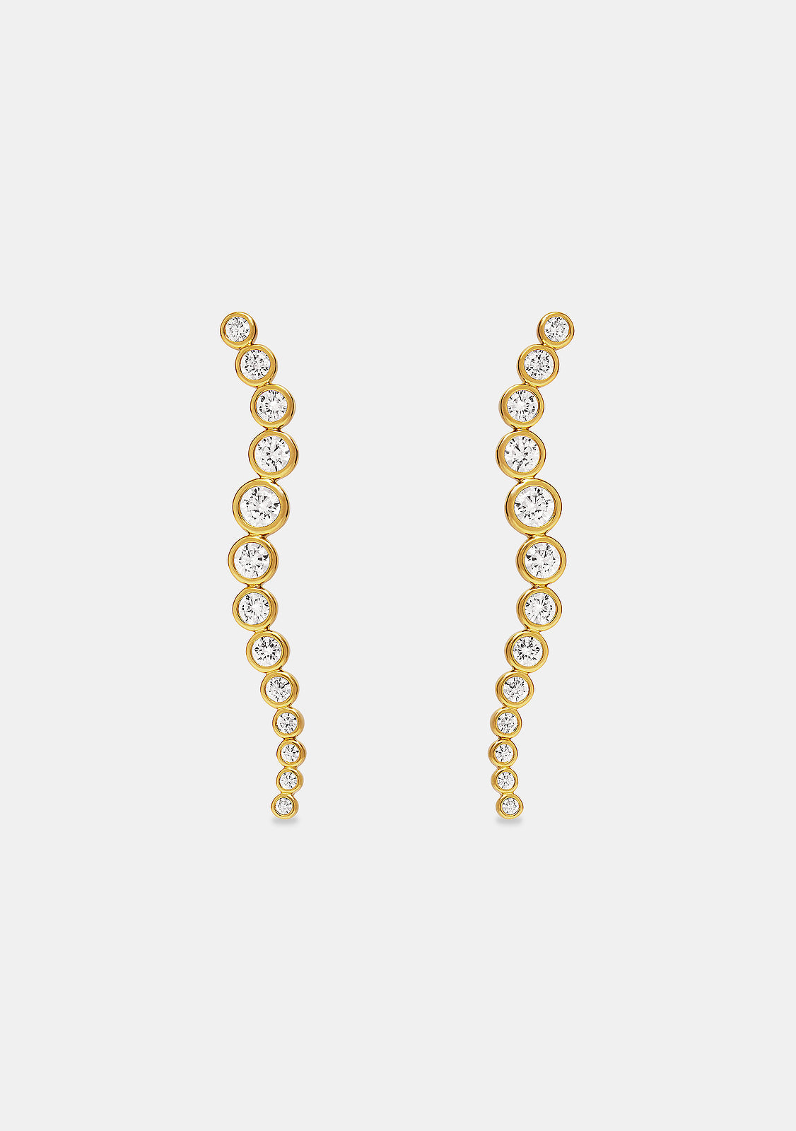 Crescendo Drop Earrings - Gold