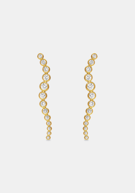 Crescendo Drop Earrings - Gold