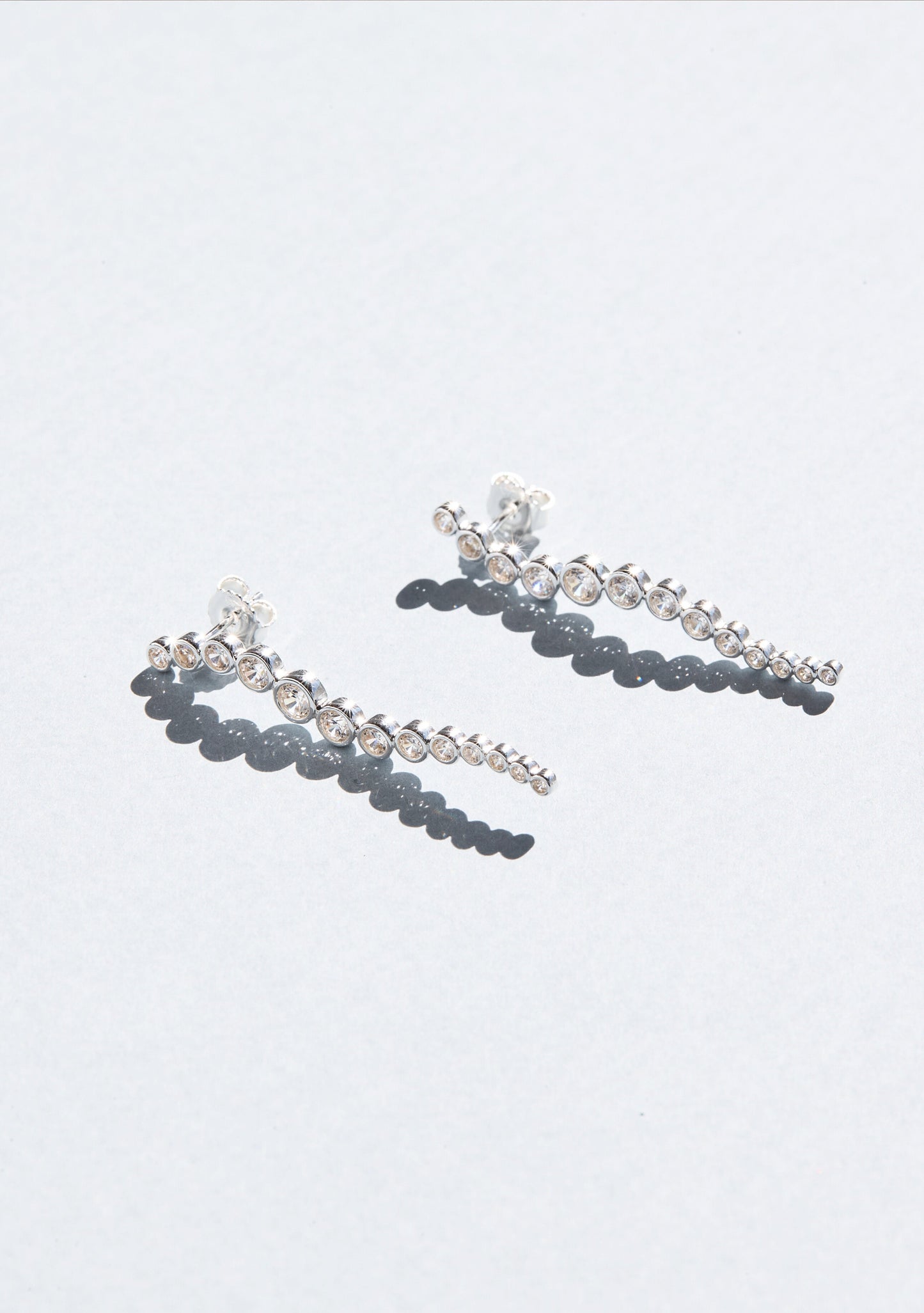 Crescendo Drop Earrings - Silver