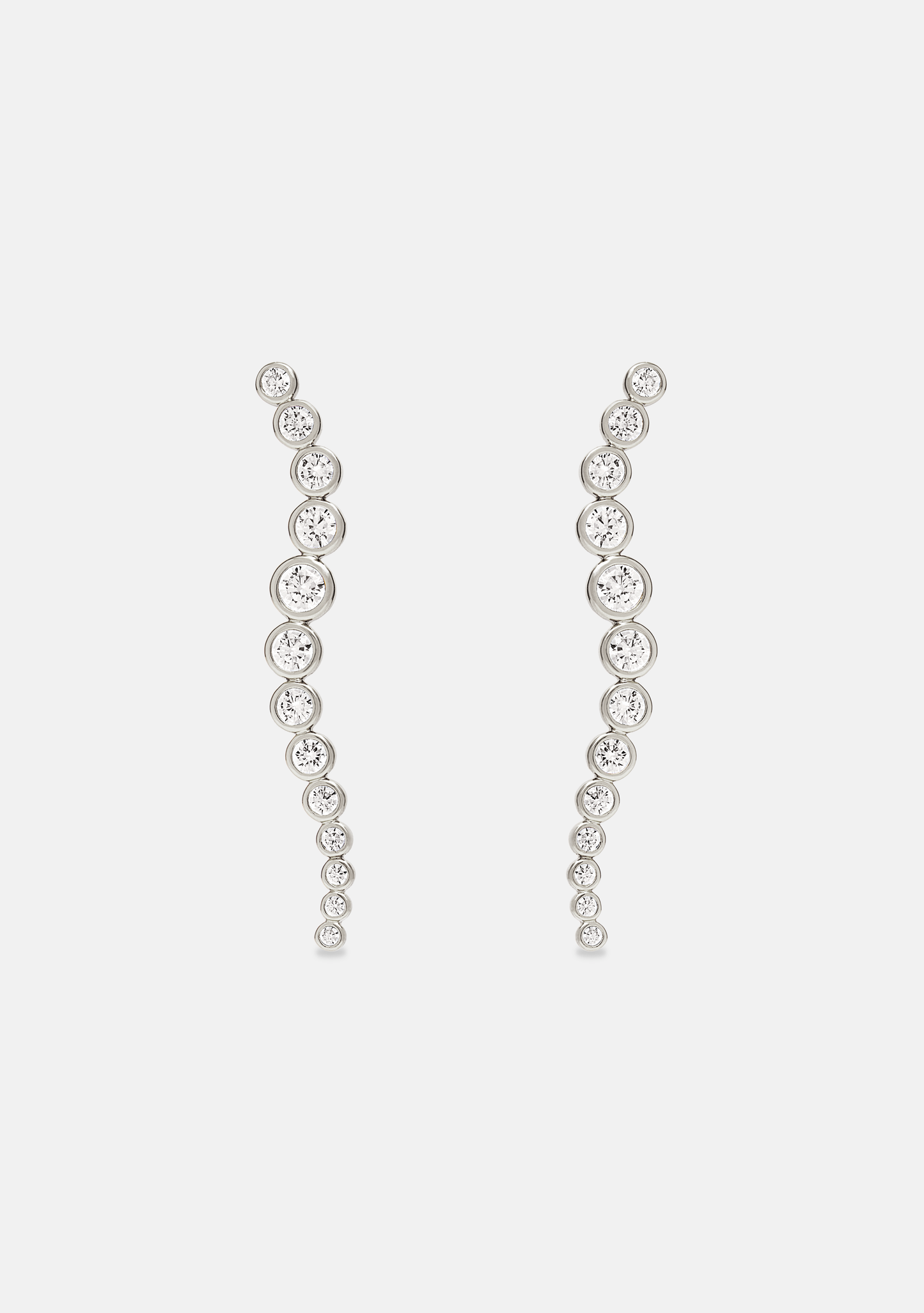 Crescendo Drop Earrings - Silver