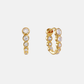 Crescendo Oval Hoops - Gold