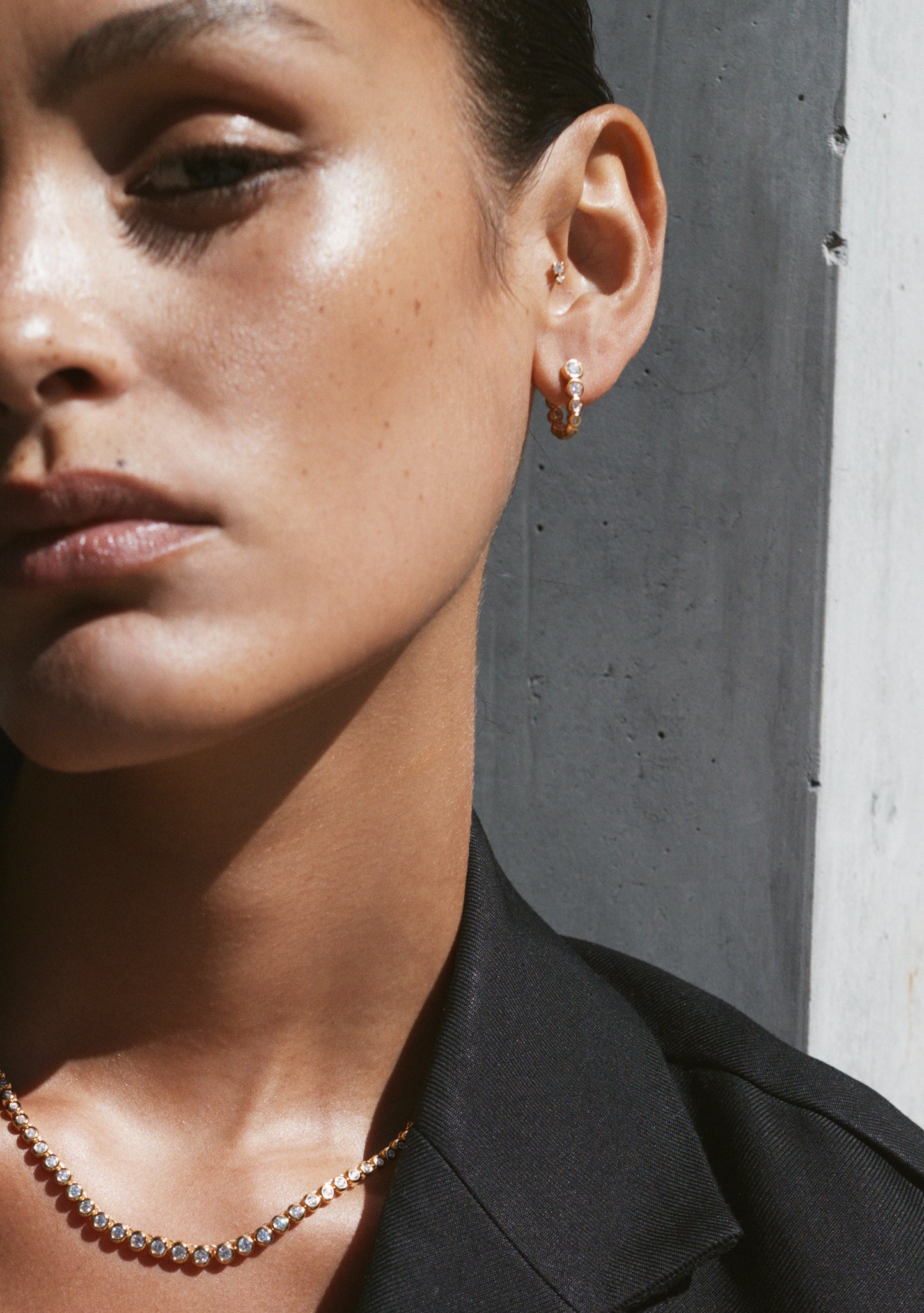 Crescendo Oval Hoops - Gold