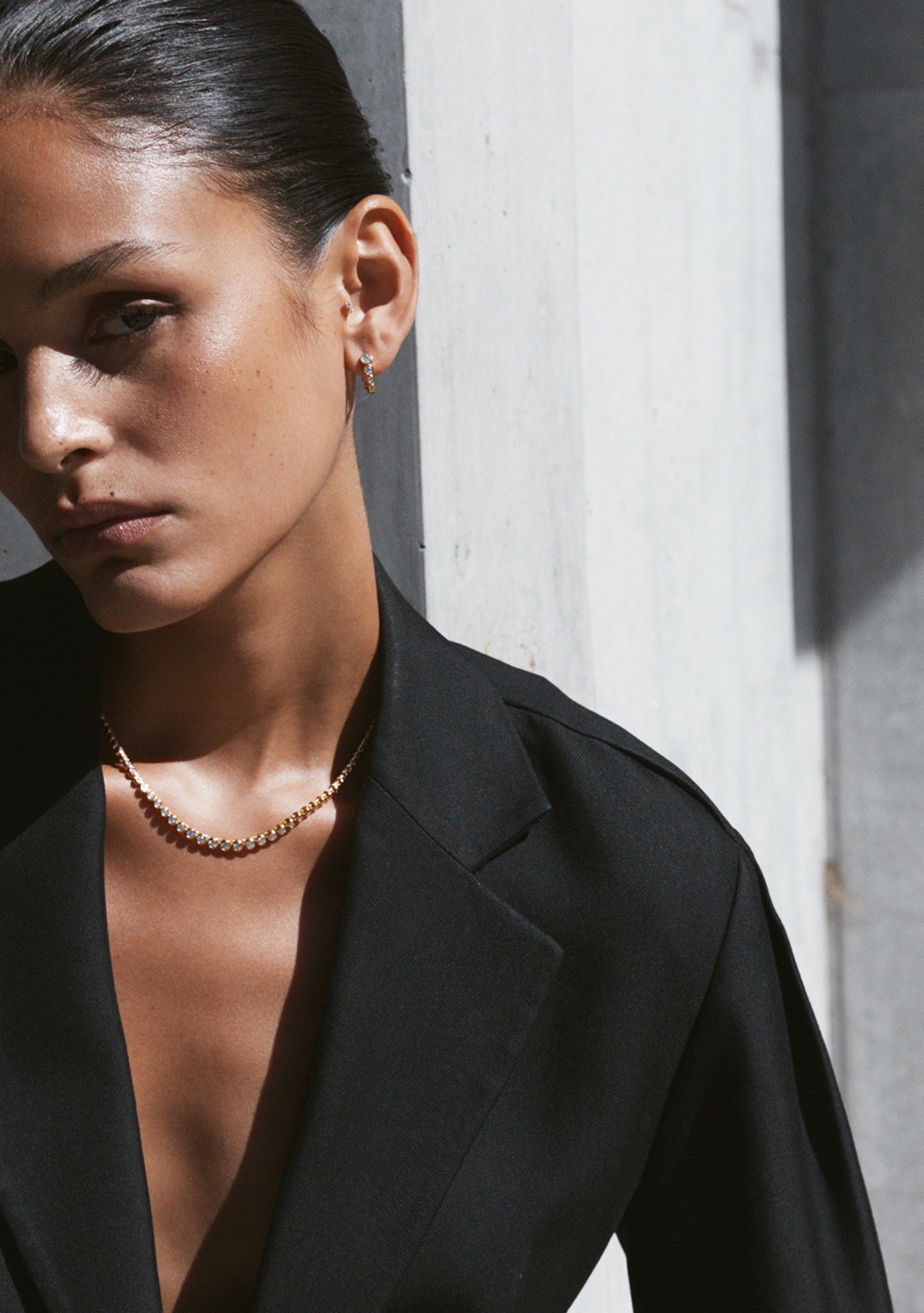 Crescendo Oval Hoops - Gold