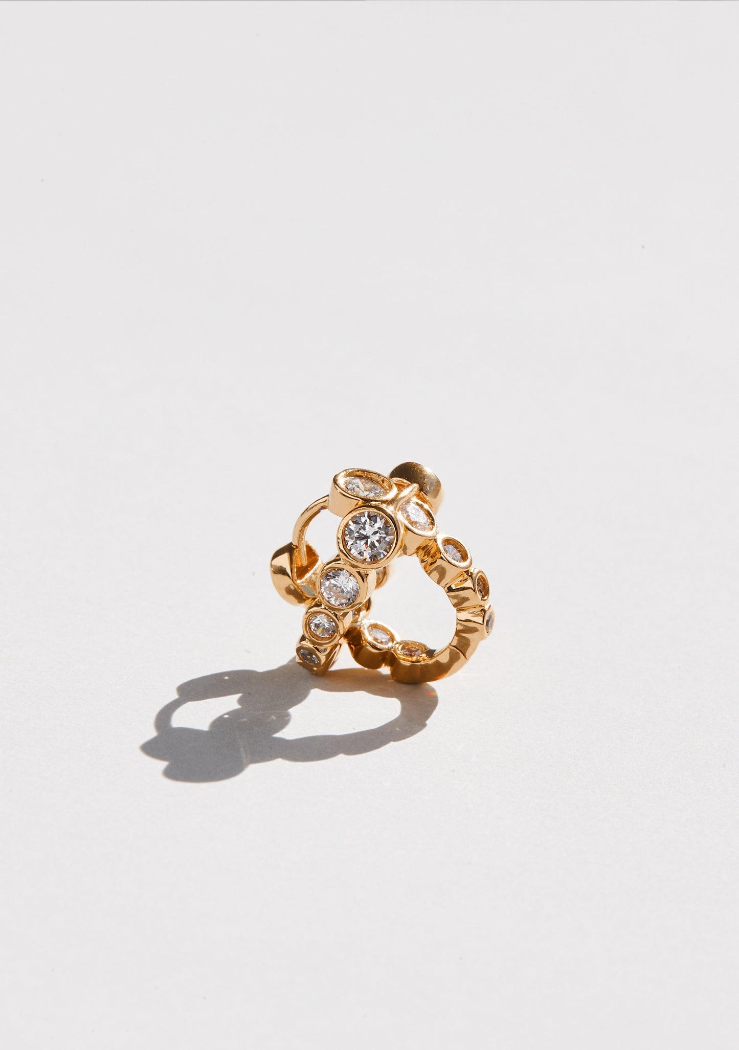 Crescendo Oval Hoops - Gold