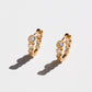 Crescendo Oval Hoops - Gold