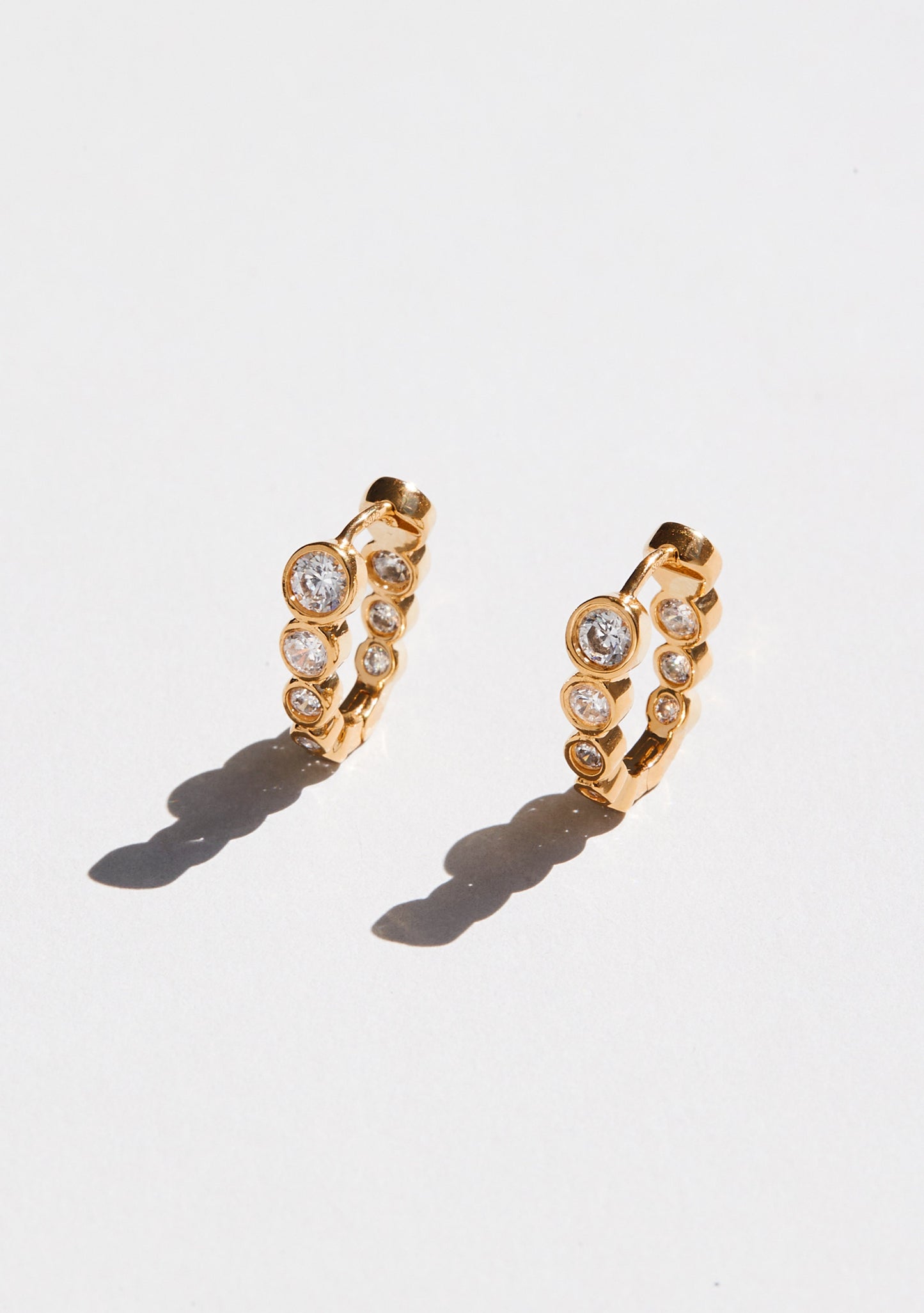 Crescendo Oval Hoops - Gold