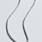 Crescendo Tennis Necklace - Silver