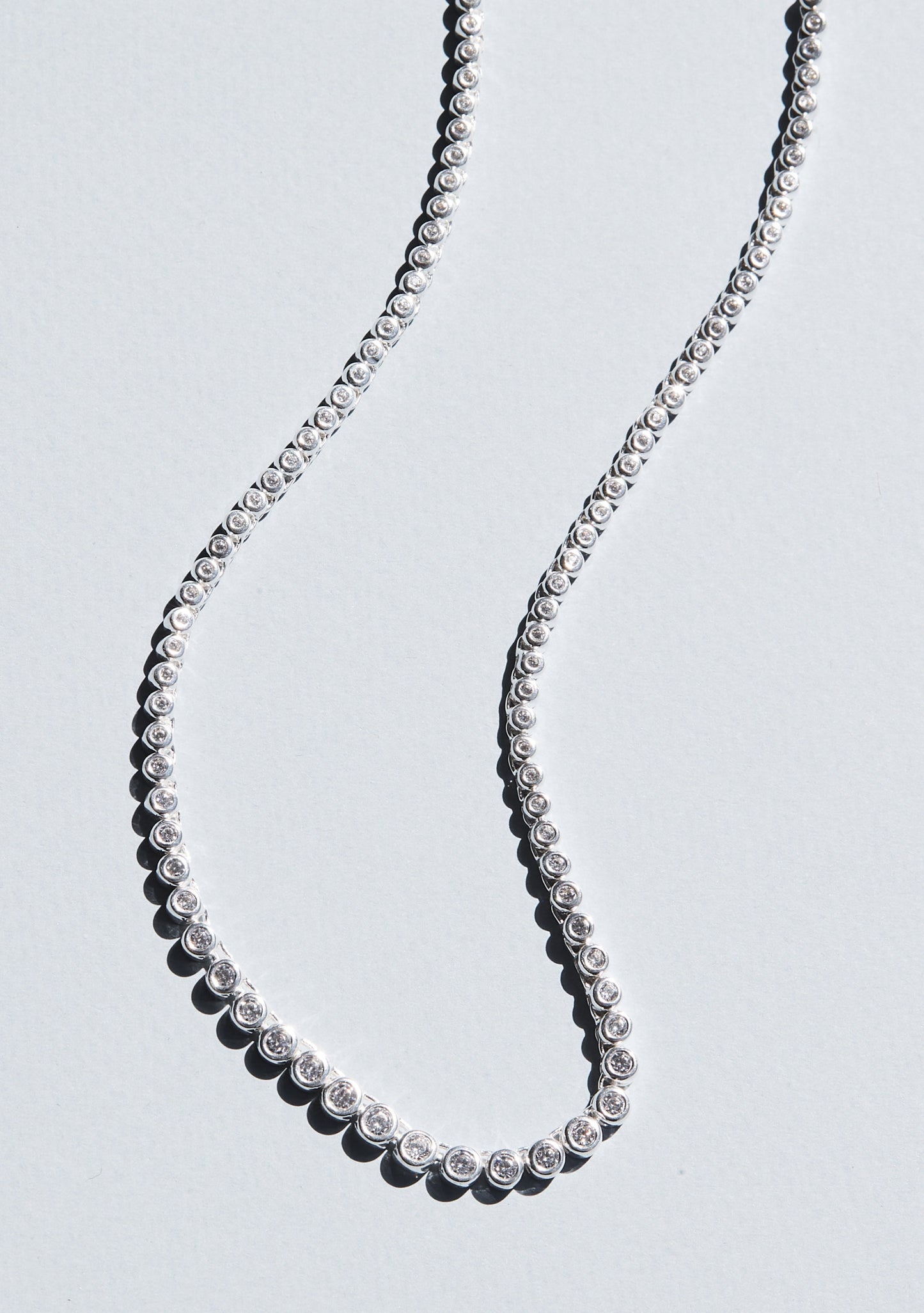 Crescendo Tennis Necklace - Silver