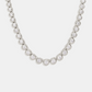 Crescendo Tennis Necklace - Silver
