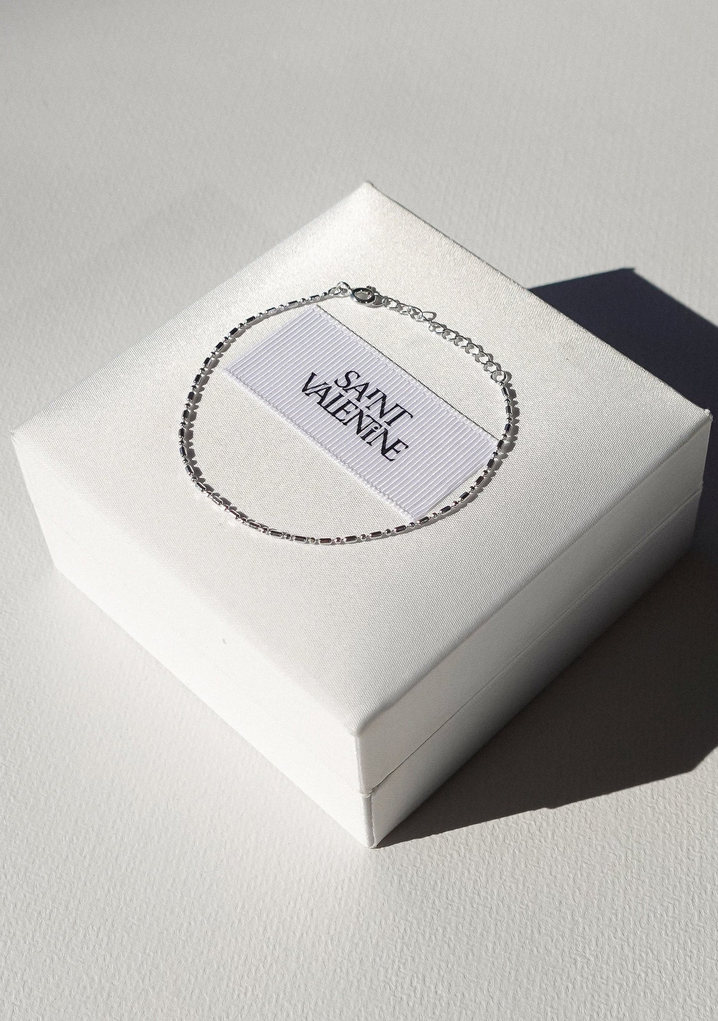 Dash Dot Chain Bracelet - Silver