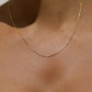 Dash Dot Chain Necklace - Gold