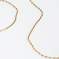 Dash Dot Chain Necklace - Gold