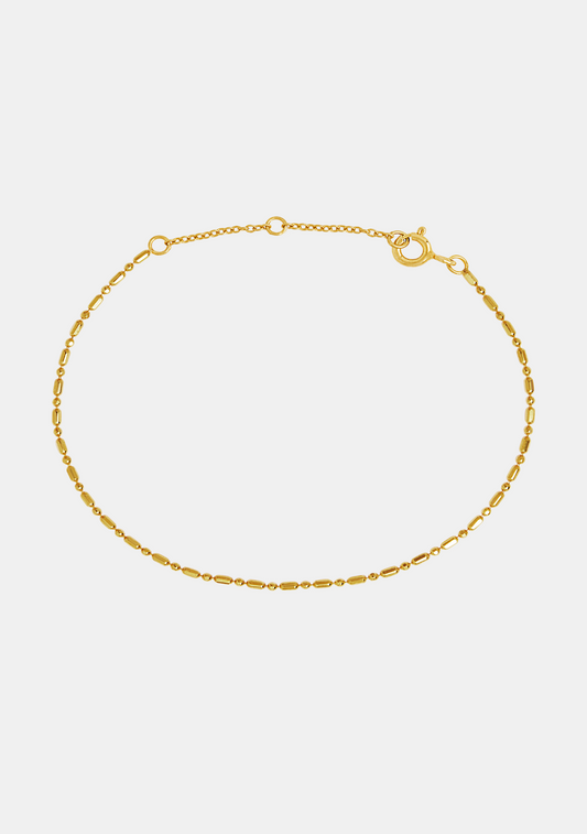 Dash Dot Chain Bracelet - Gold