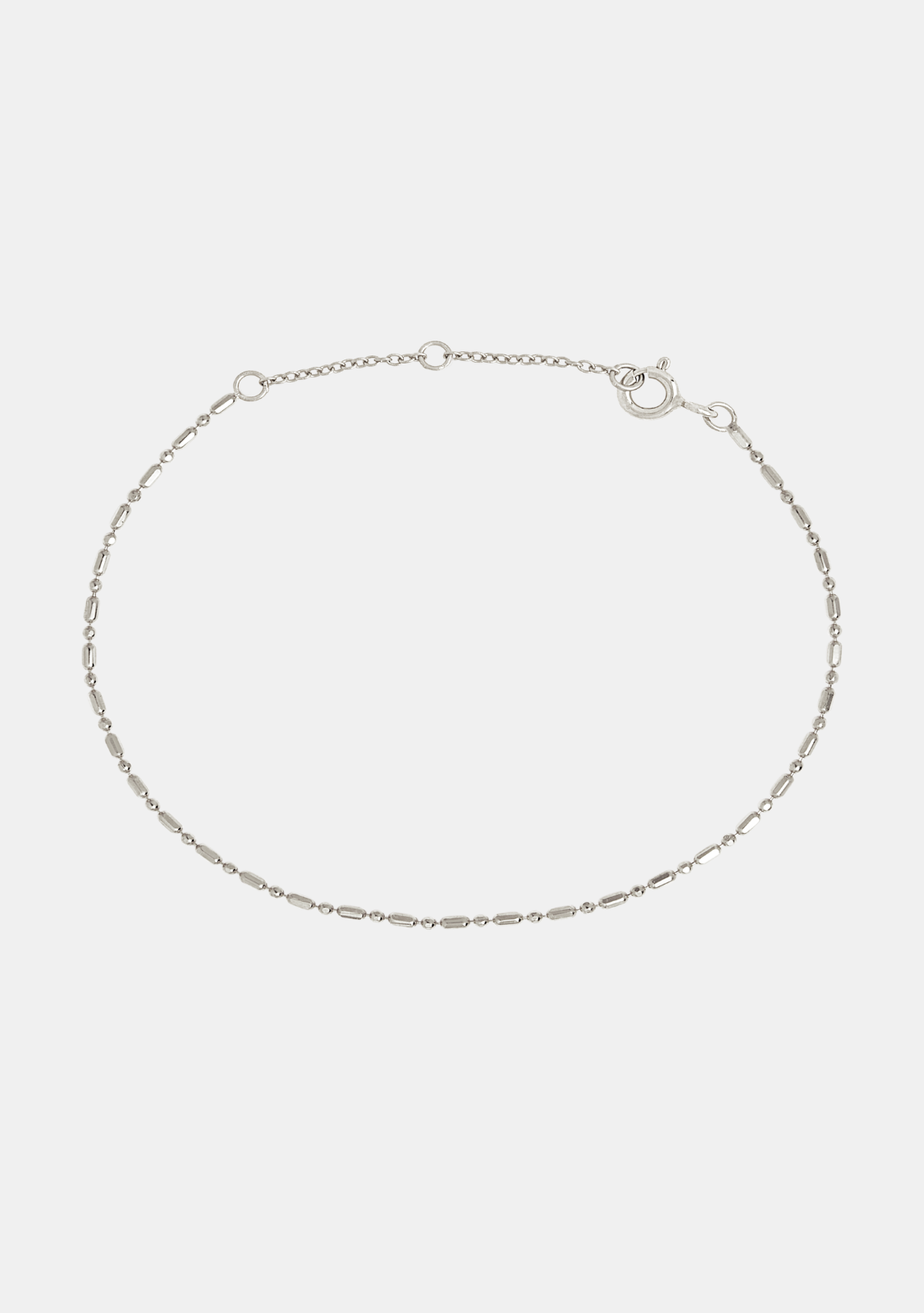 Dash Dot Chain Bracelet - Silver