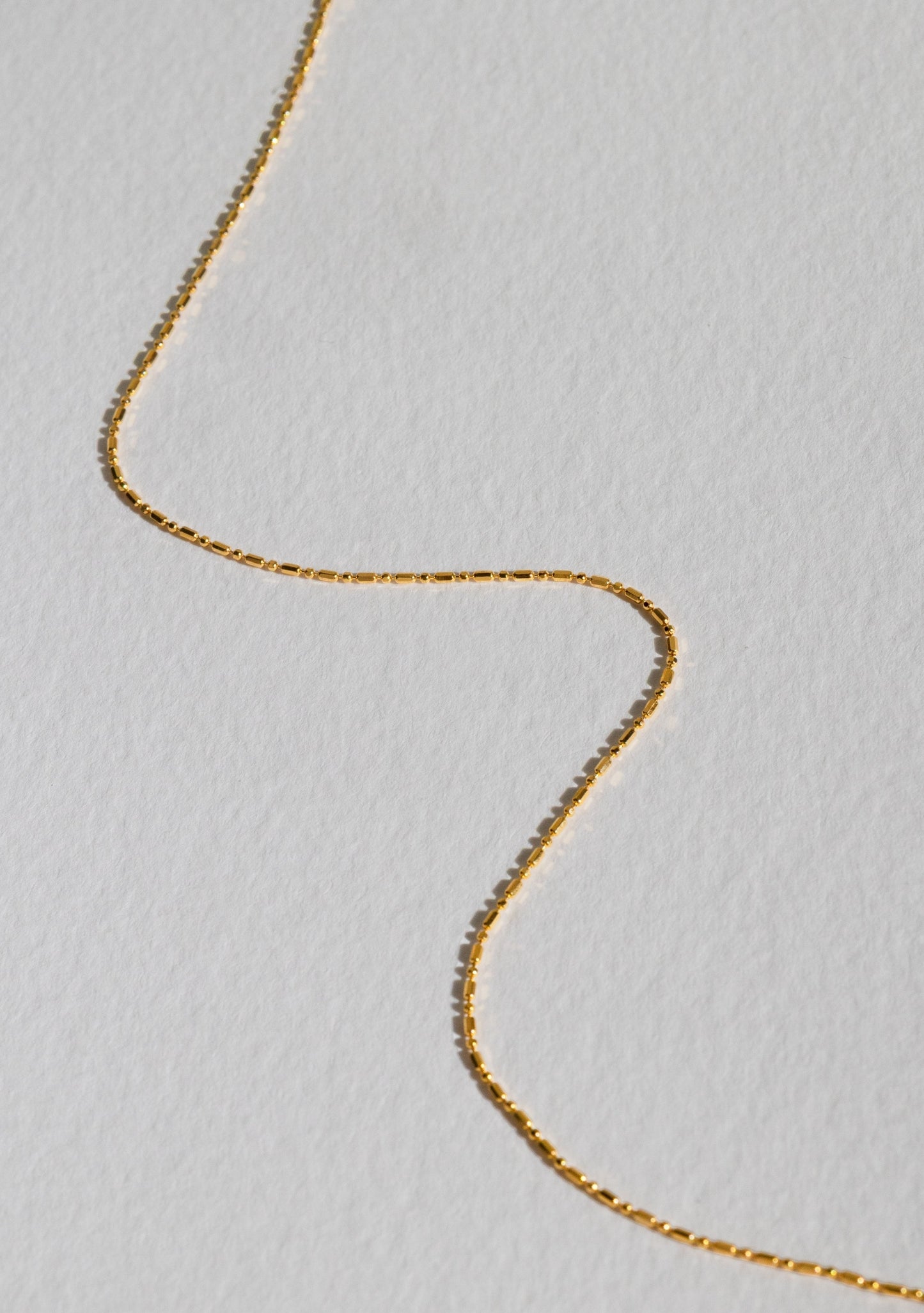 Dash Dot Chain Necklace - Gold