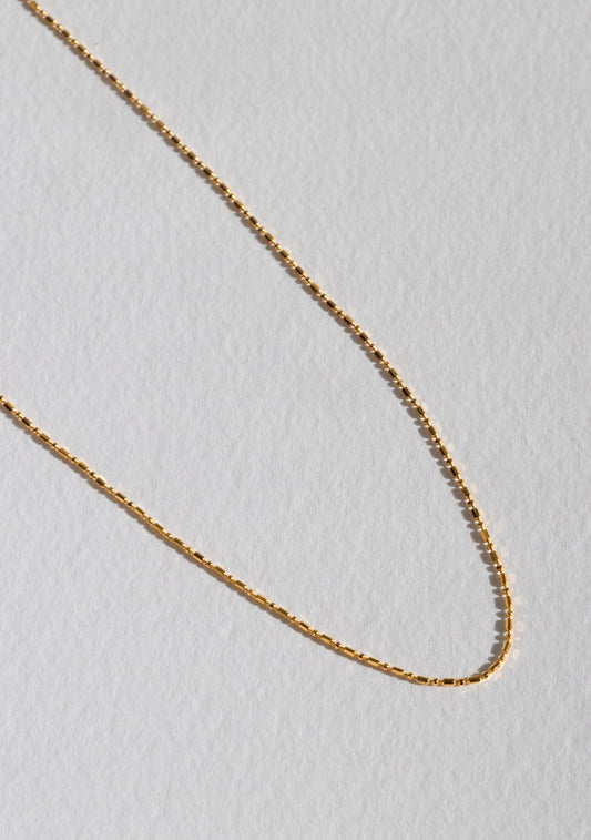 Dash Dot Chain Necklace - Gold