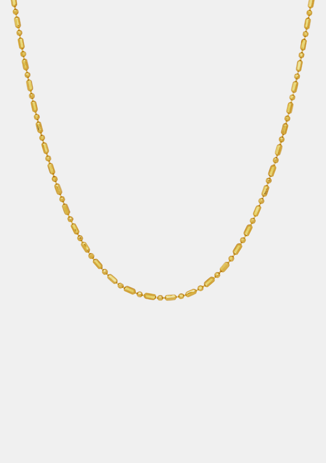 Dash Dot Chain Necklace - Gold