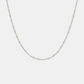 Dash Dot Chain Necklace - Silver