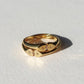 Heart Connection Signet Ring - Gold