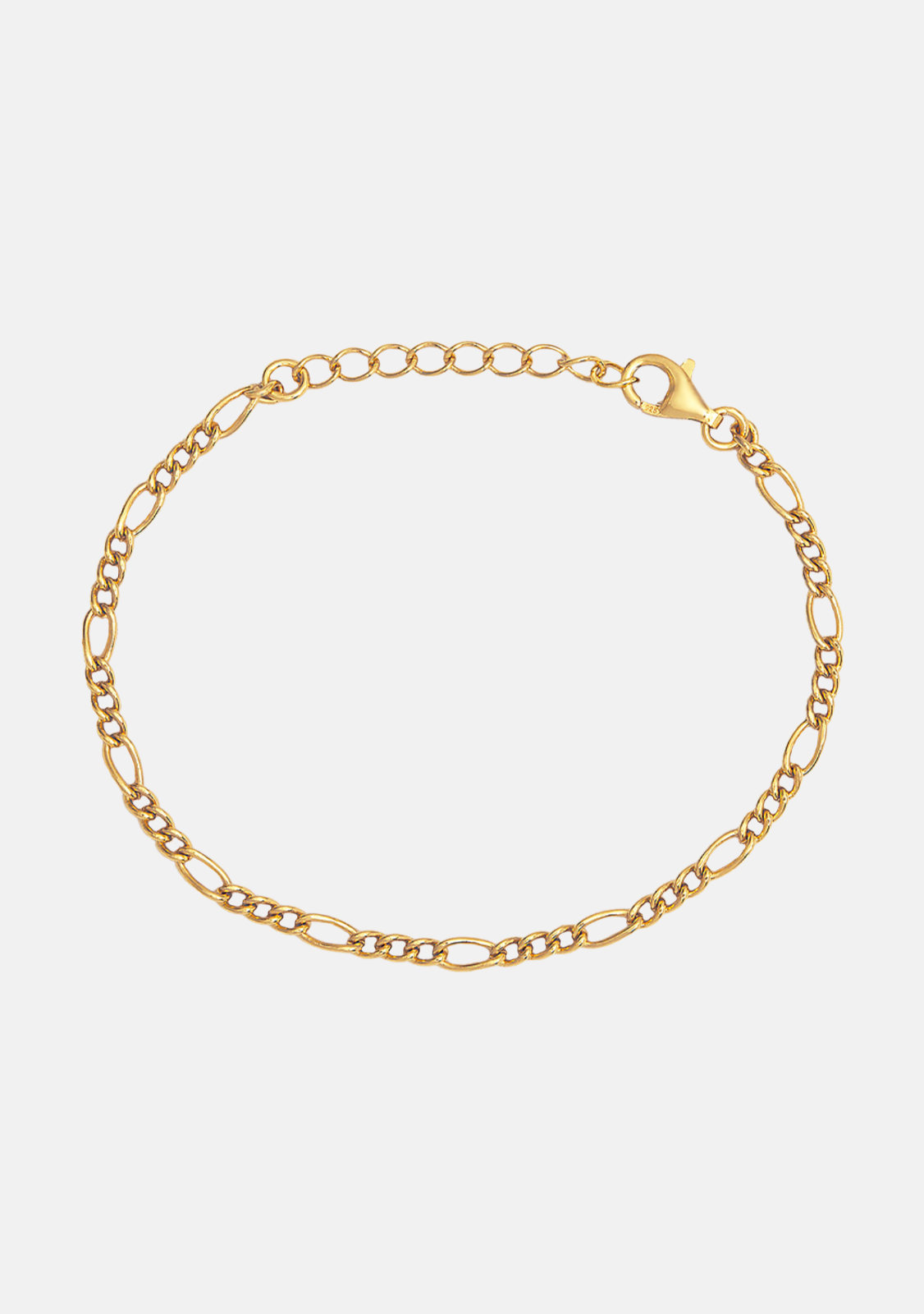 Figaro Chain Bracelet - Gold