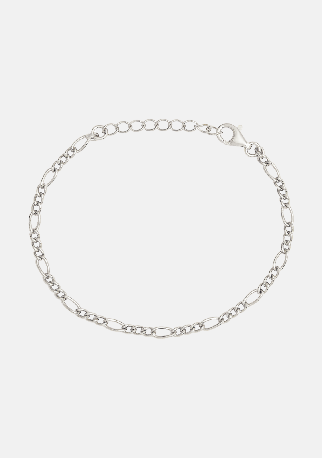 Figaro Chain Bracelet - Silver