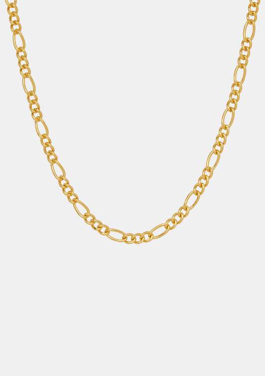 Figaro Chain Necklace - Gold