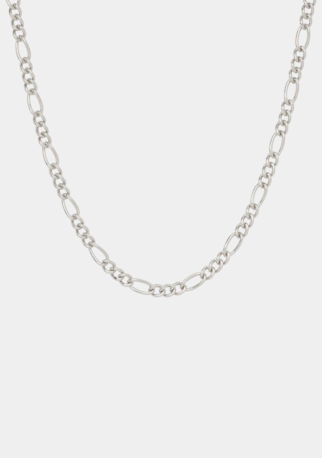 Figaro Chain Necklace - Silver