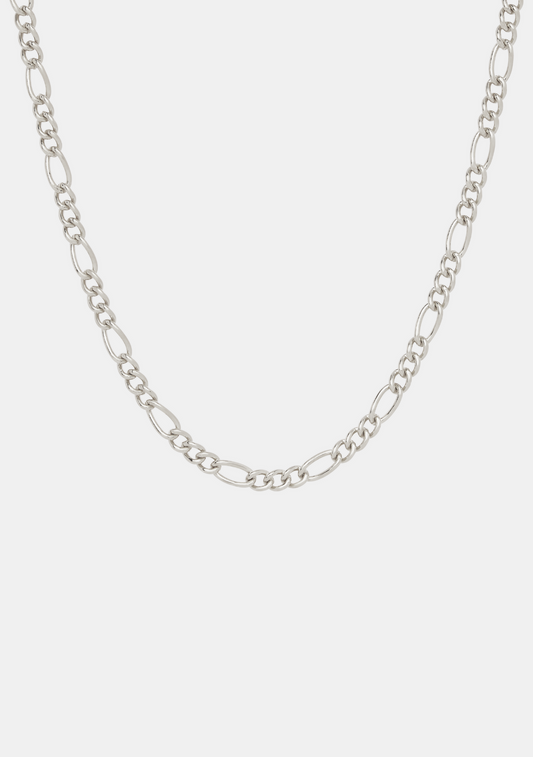 Figaro Chain Necklace - Silver