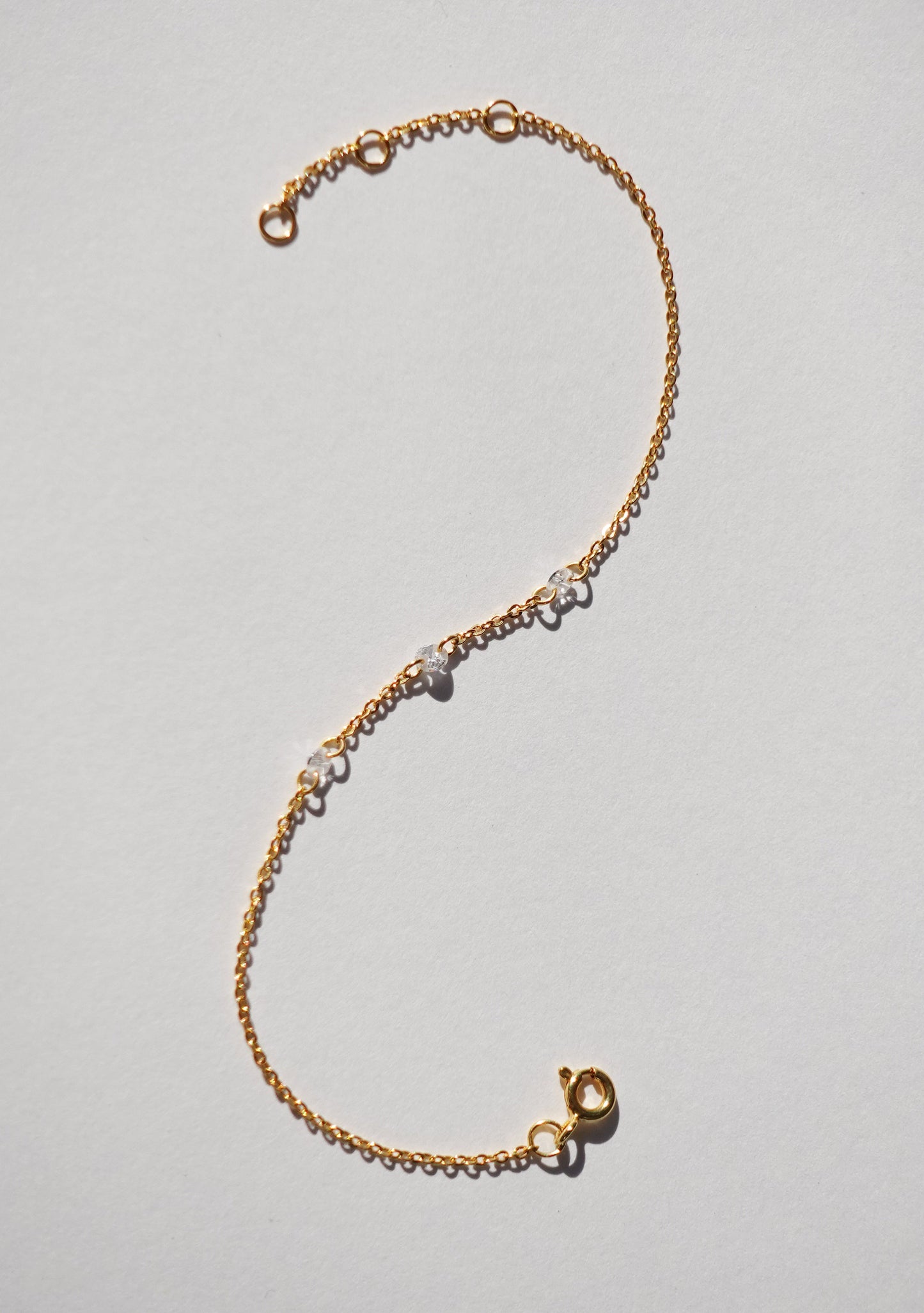 Floating Stone Bracelet - Gold