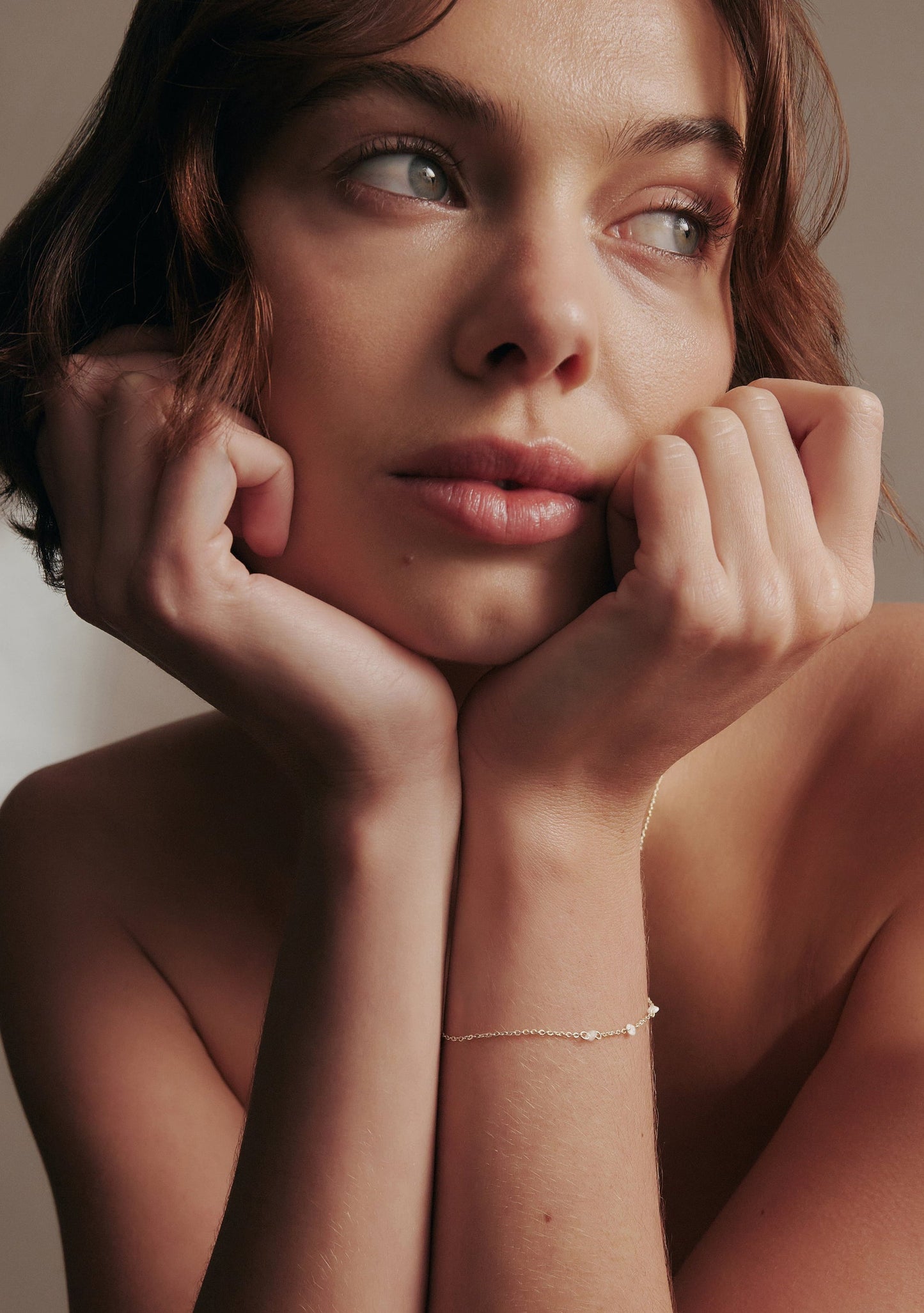 Floating Stone Bracelet - Silver