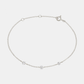 Floating Stone Bracelet - Silver