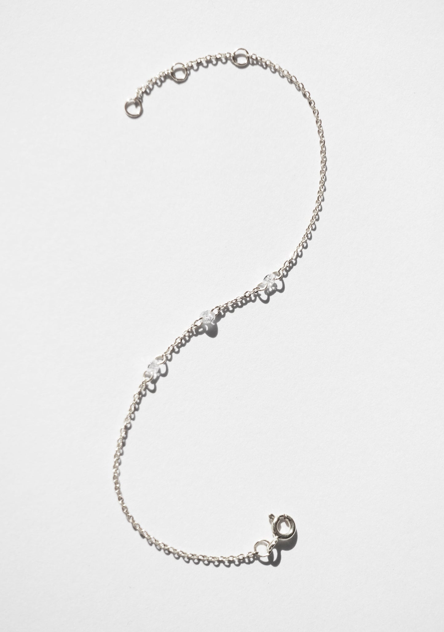 Floating Stone Bracelet - Silver