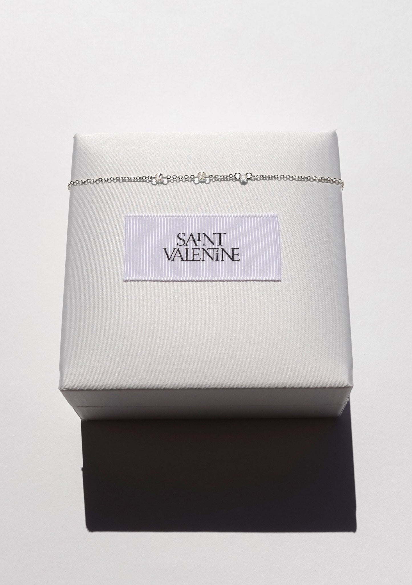 Floating Stone Bracelet - Silver