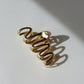 Wavy Hair Claw - Gold