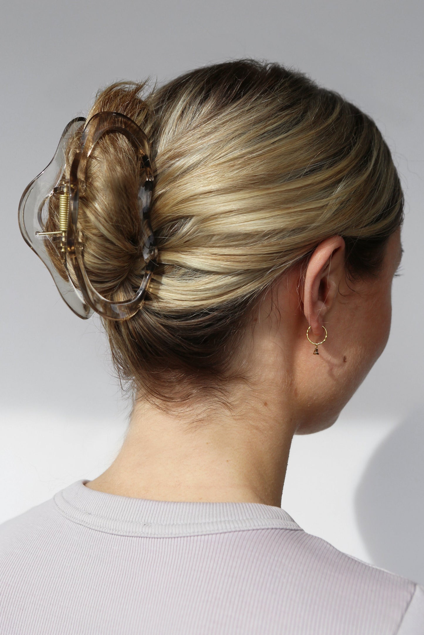 Cloud Hair Claw - Clear Grey