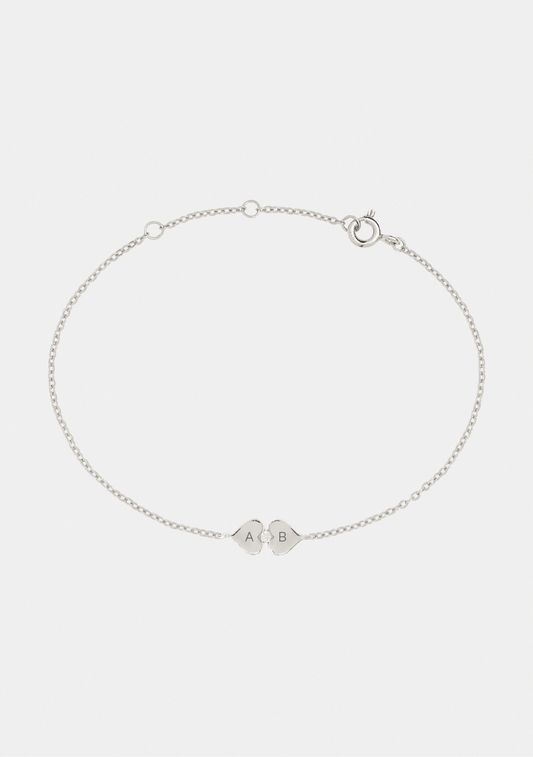 Heart Connection Bracelet - Silver