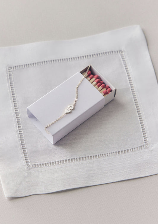 Heart Connection Bracelet - Silver