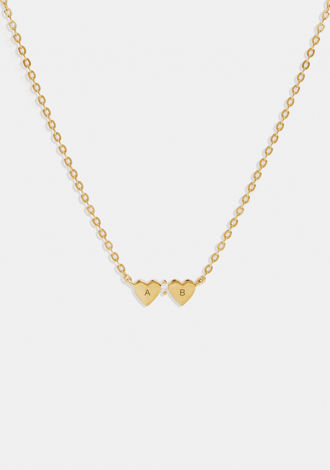 Heart Connection Necklace - Gold