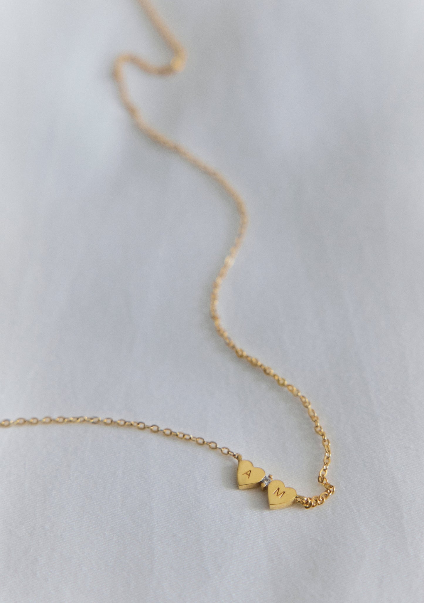 Heart Connection Necklace - Gold