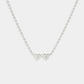 Heart Connection Necklace - Silver