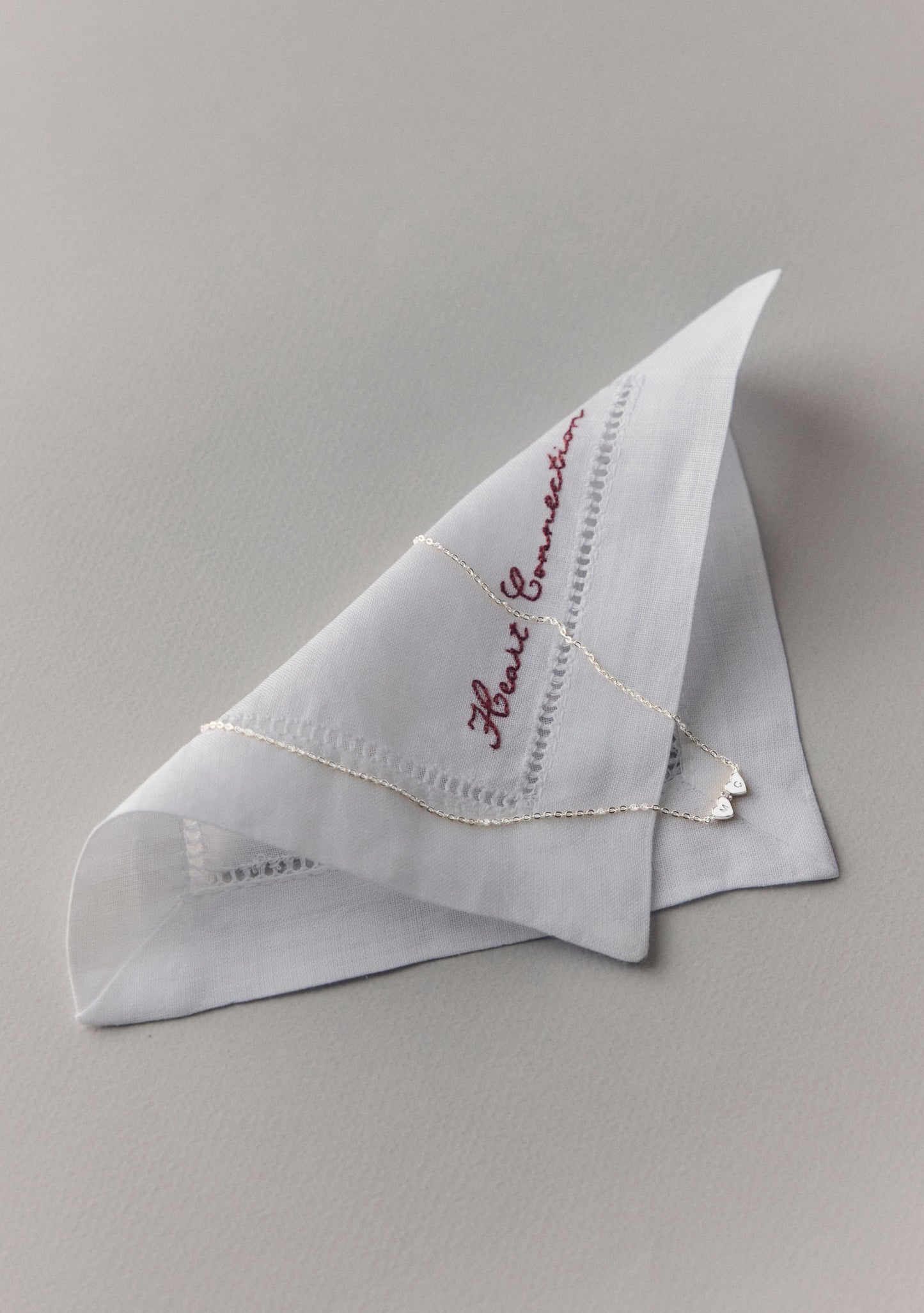 Heart Connection Necklace - Silver