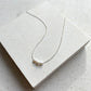 Mini Pearl Necklace - Silver