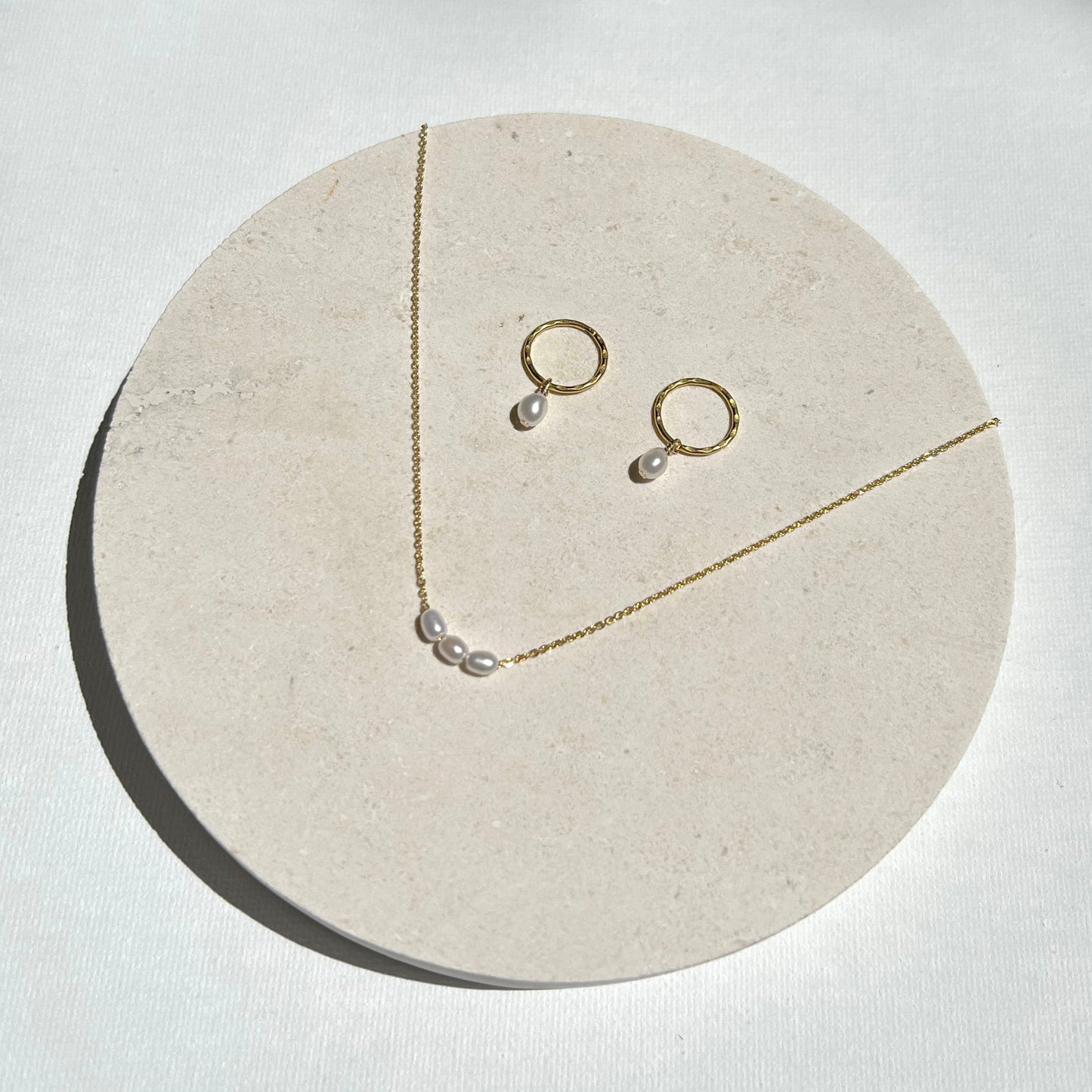 The Mini Pearl Duo Set - Gold