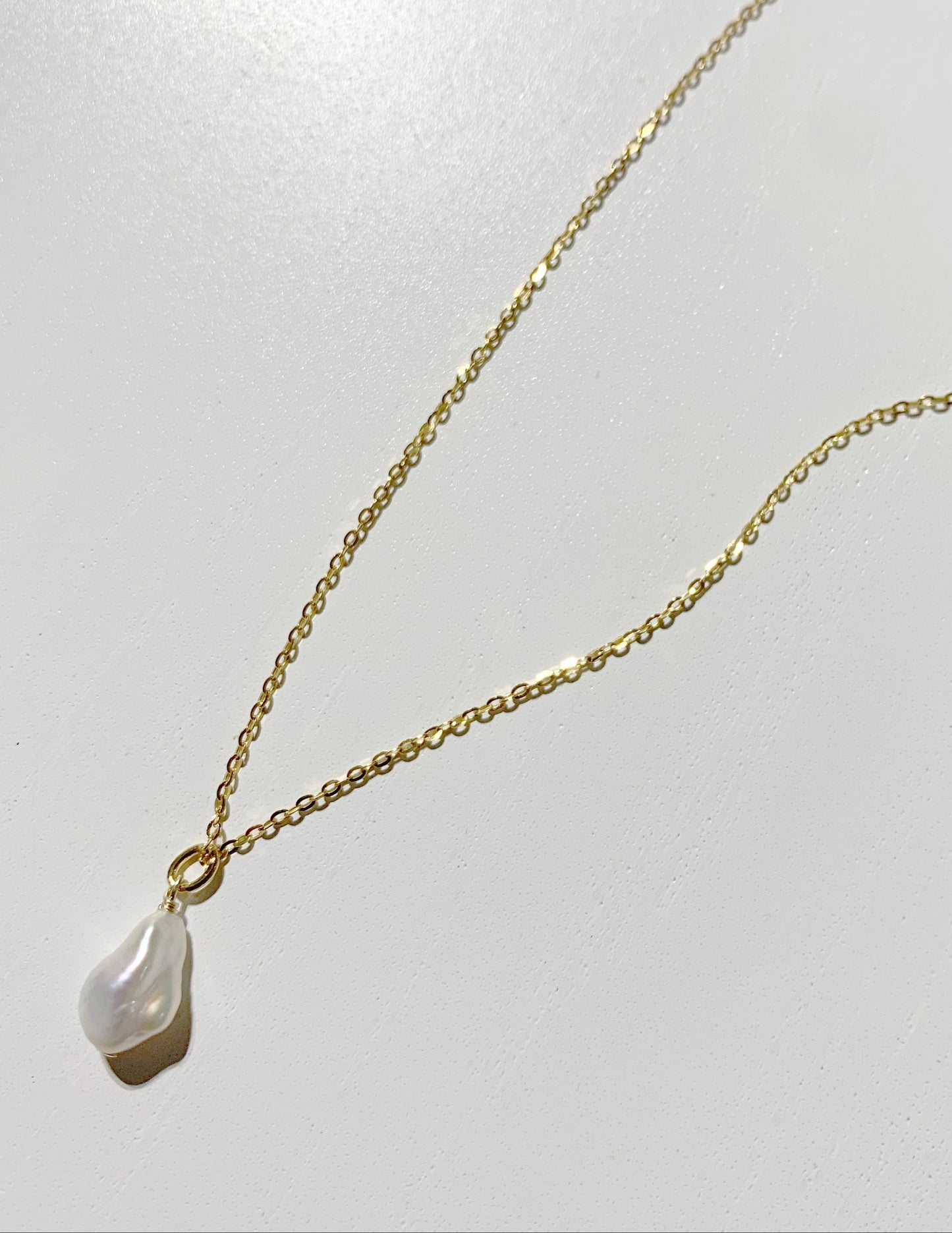 Keshi Pearl Necklace - Gold