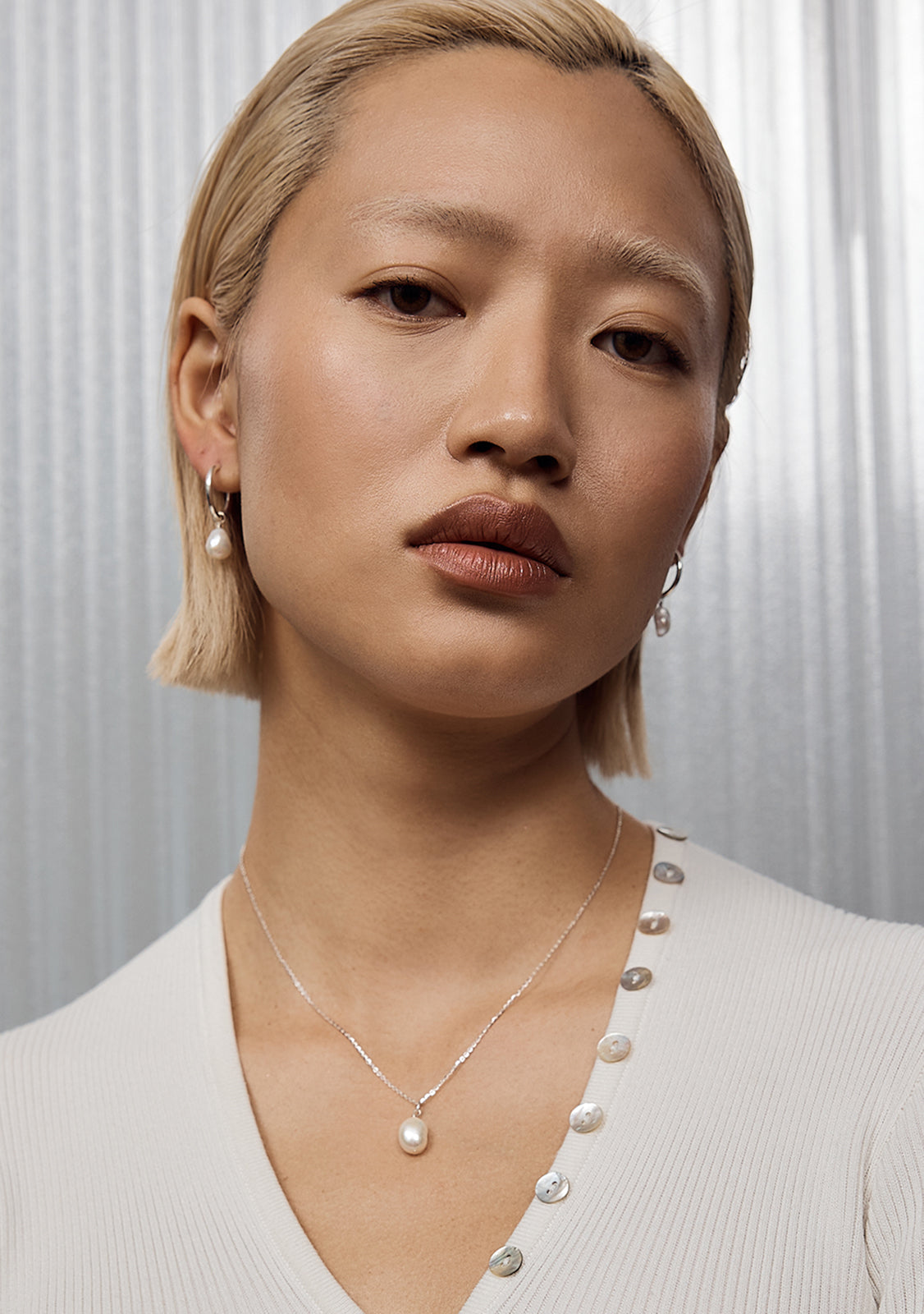 Keshi Pearl Necklace - Gold