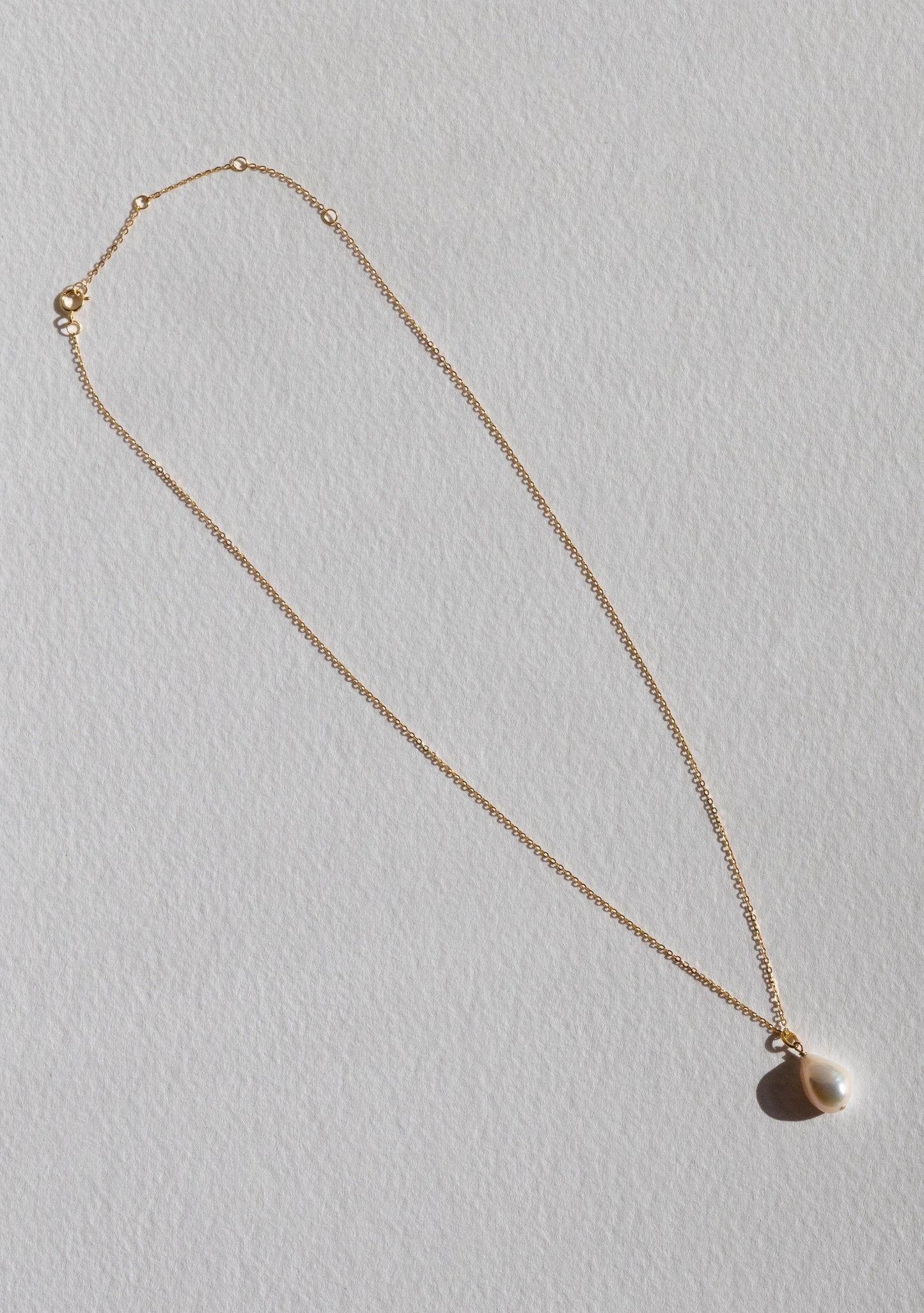 Keshi Pearl Necklace - Gold
