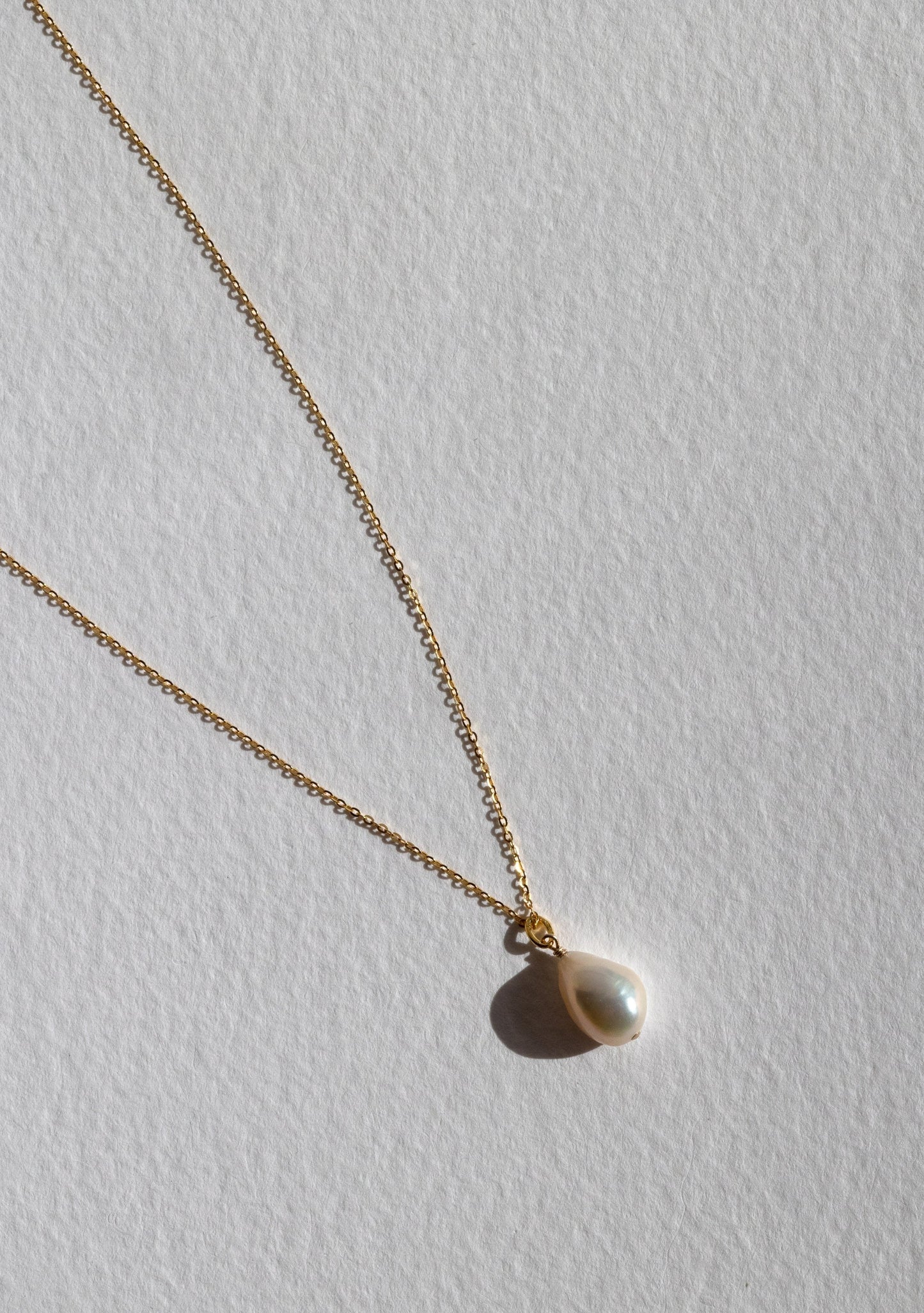 Keshi Pearl Necklace - Gold