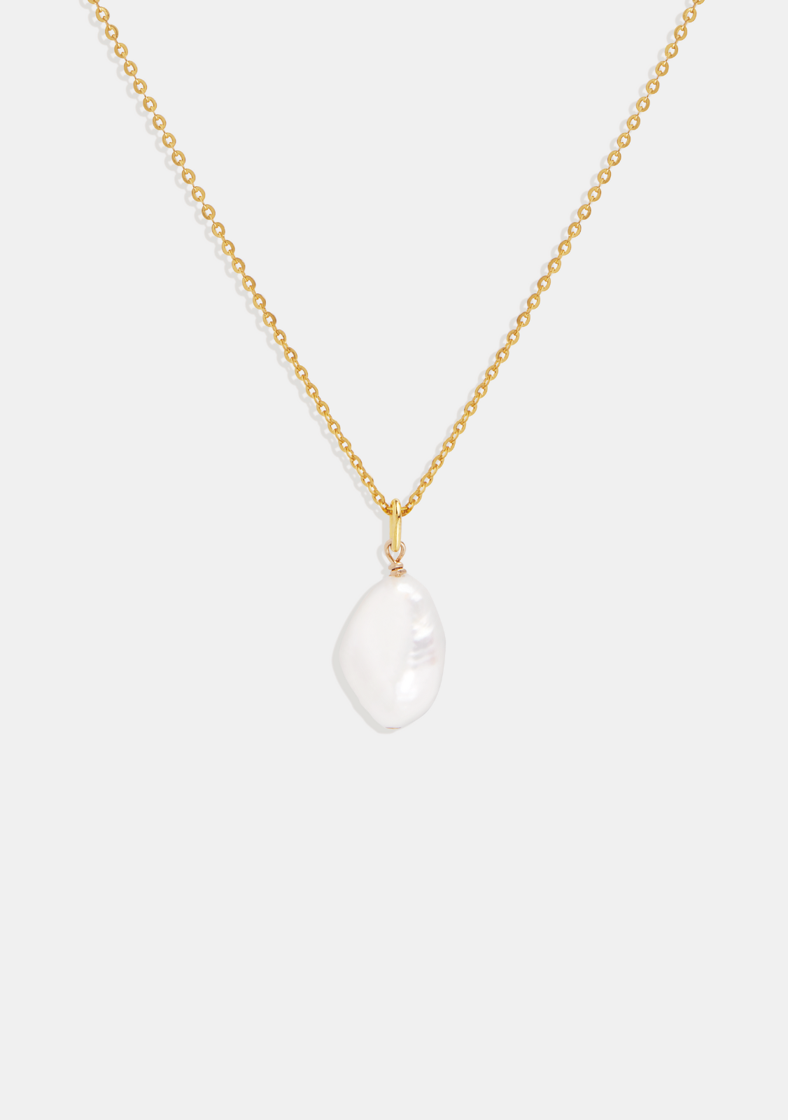 Keshi Pearl Necklace - Gold