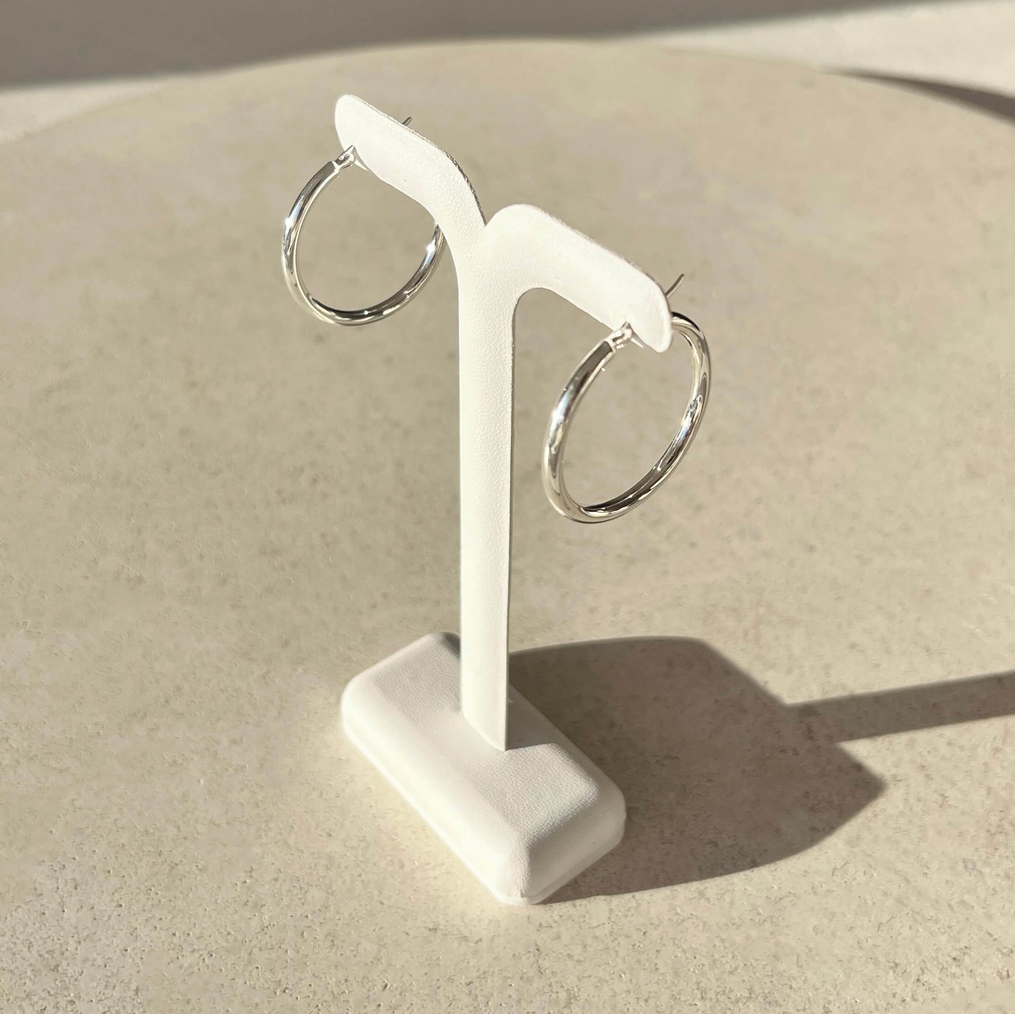 Classic Hoops Large - Silver