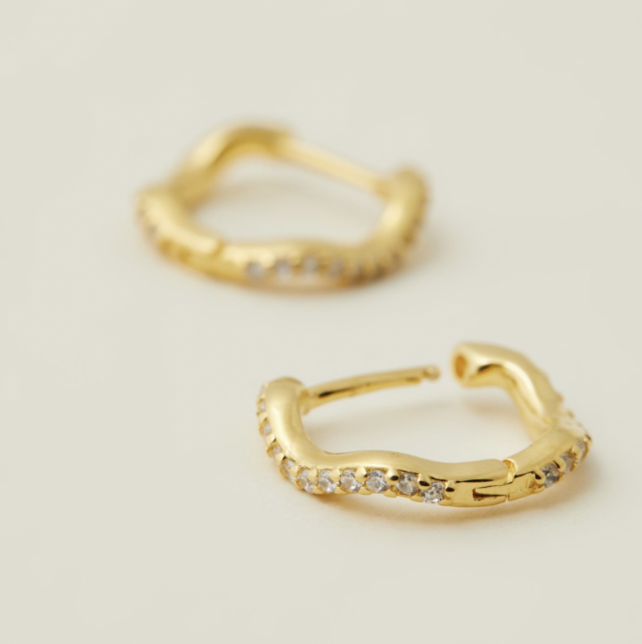 Luna Wave Huggies - Gold